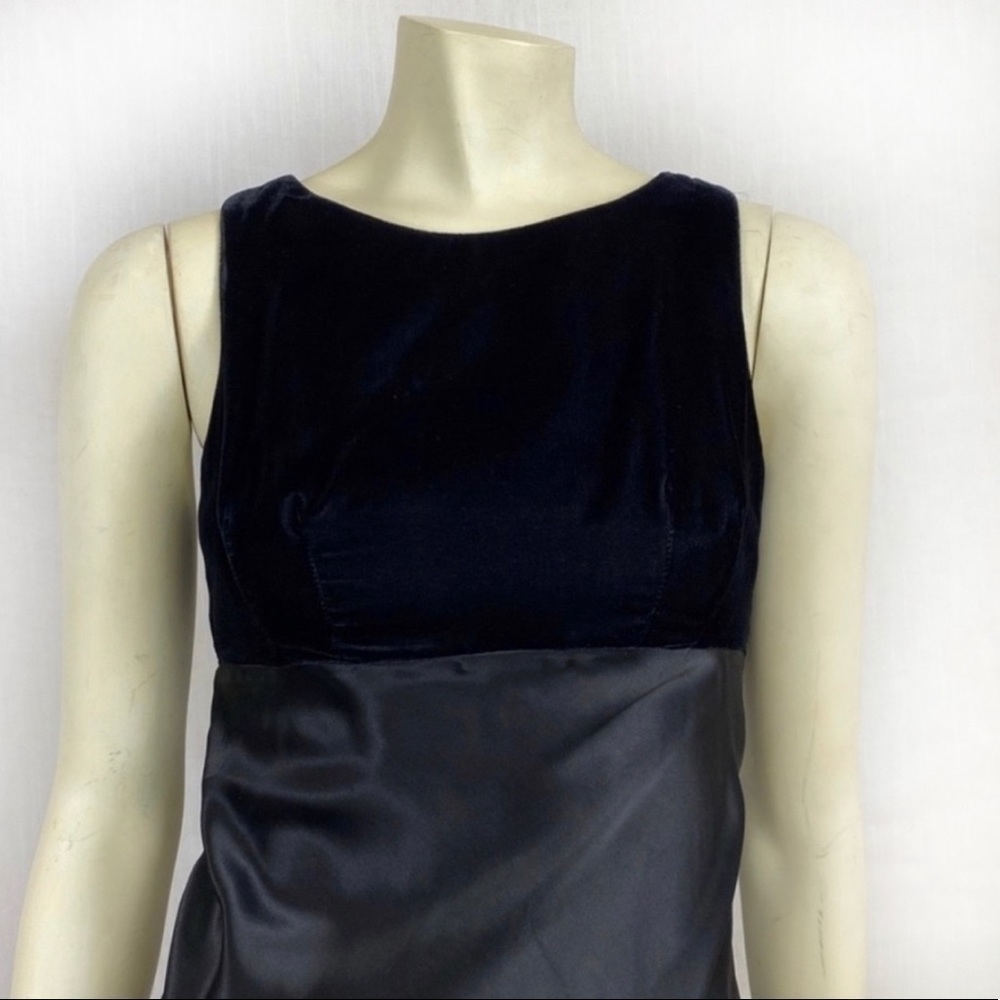 Vintage 90s Maxi Black black Fitted dress size S - Picture 6 of 7
